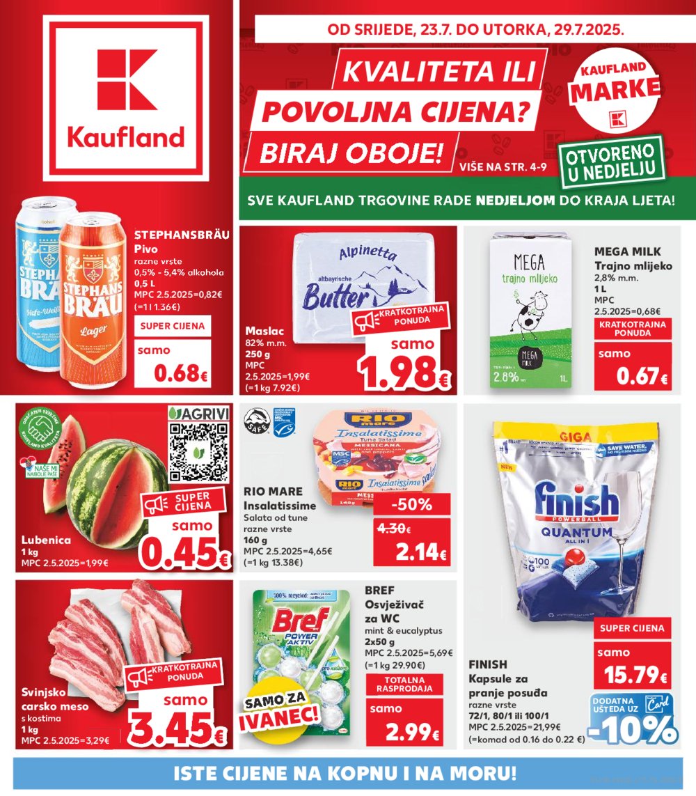 Kaufland katalog Akcija 23.07.-29.07.2025. Ivanec