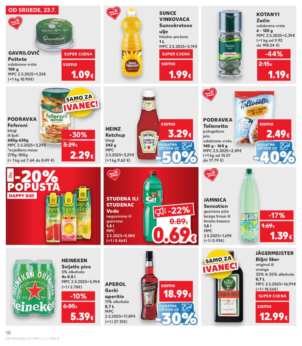 Kaufland katalog Akcija 23.07.-29.07.2025. Ivanec