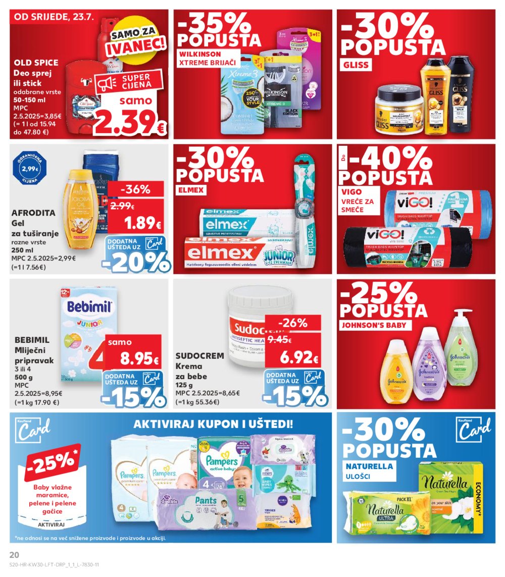 Kaufland katalog Akcija 23.07.-29.07.2025. Ivanec