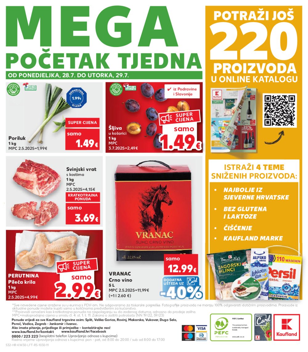 Kaufland katalog Akcija 23.07.-29.07.2025. Odabrane poslovnice