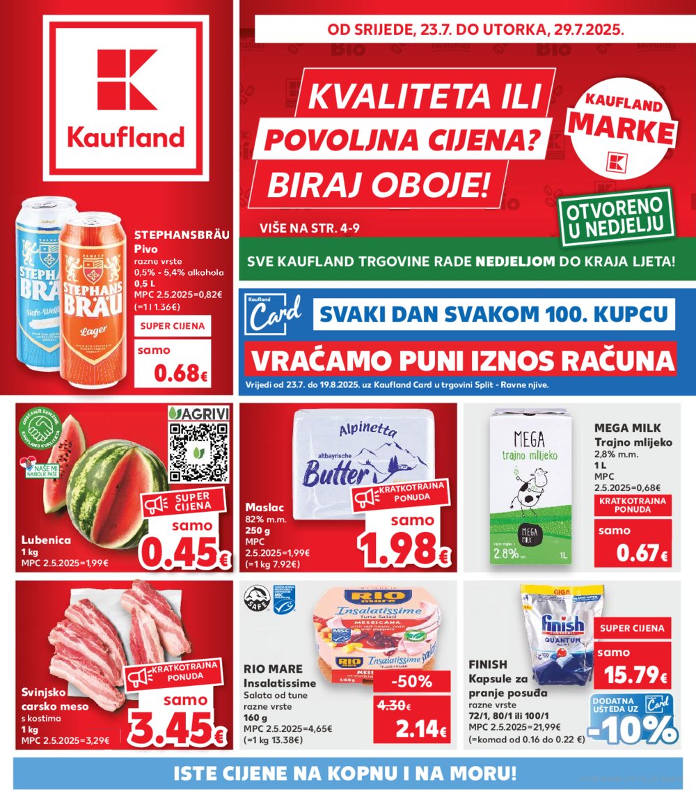 Kaufland katalog Akcija 23.07.-29.07.2025. Split