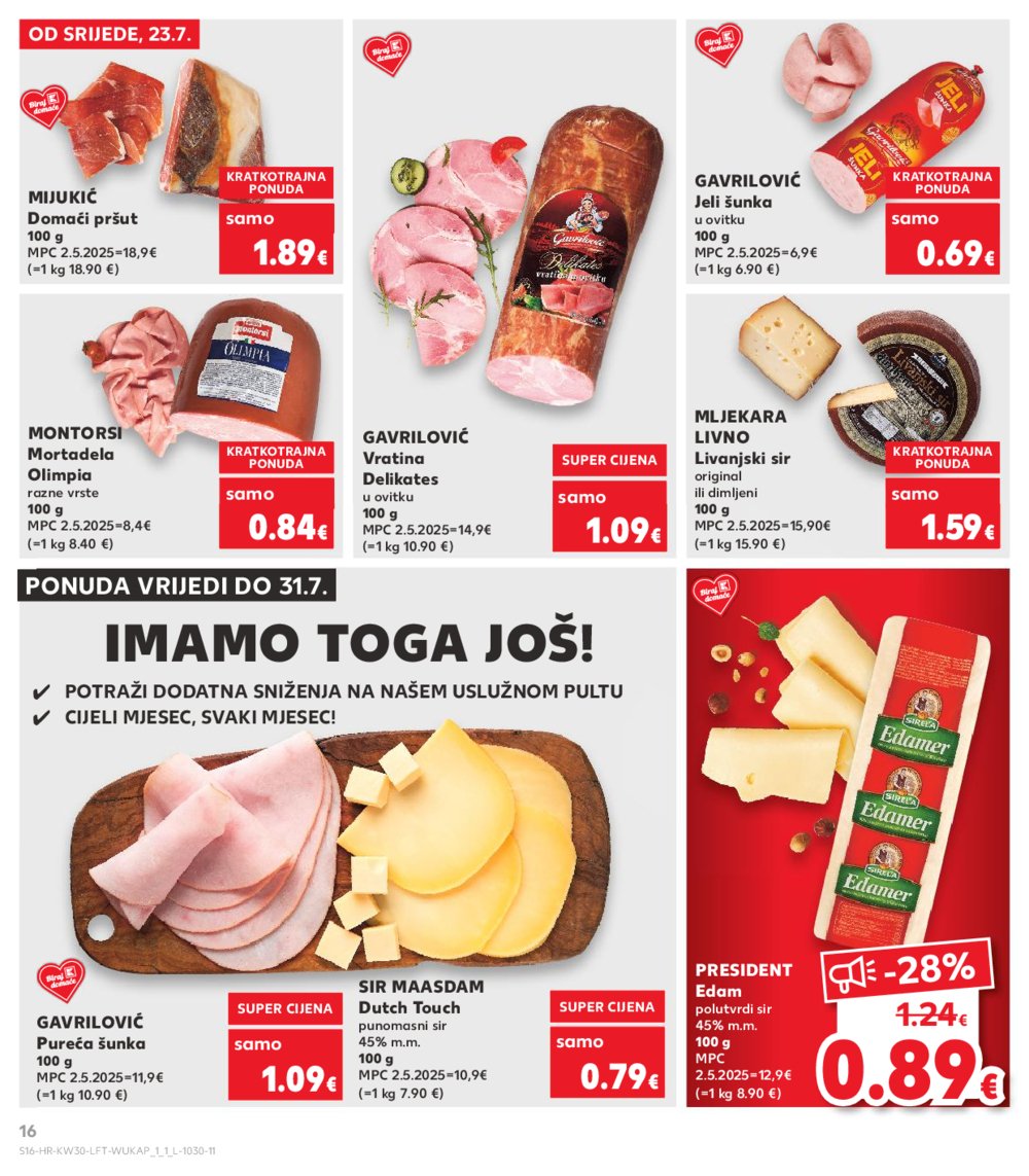 Kaufland katalog Akcija 23.07.-29.07.2025. ZG Jankomir