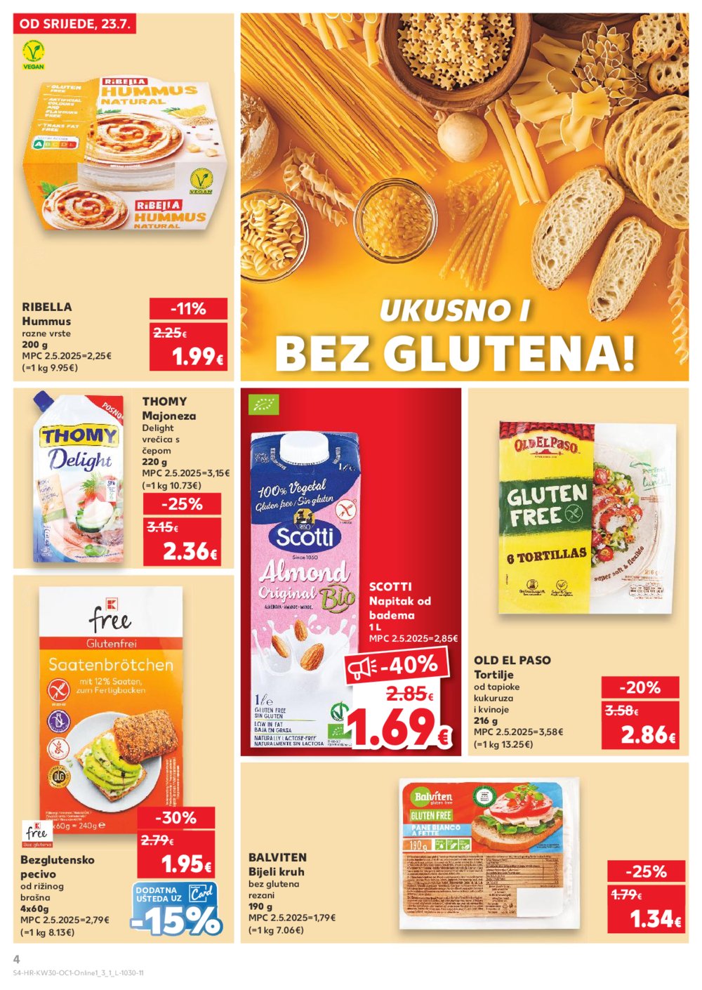 Kaufland katalog Kaufland Marke 23.07.-29.07.2025. Odabrane poslovnice