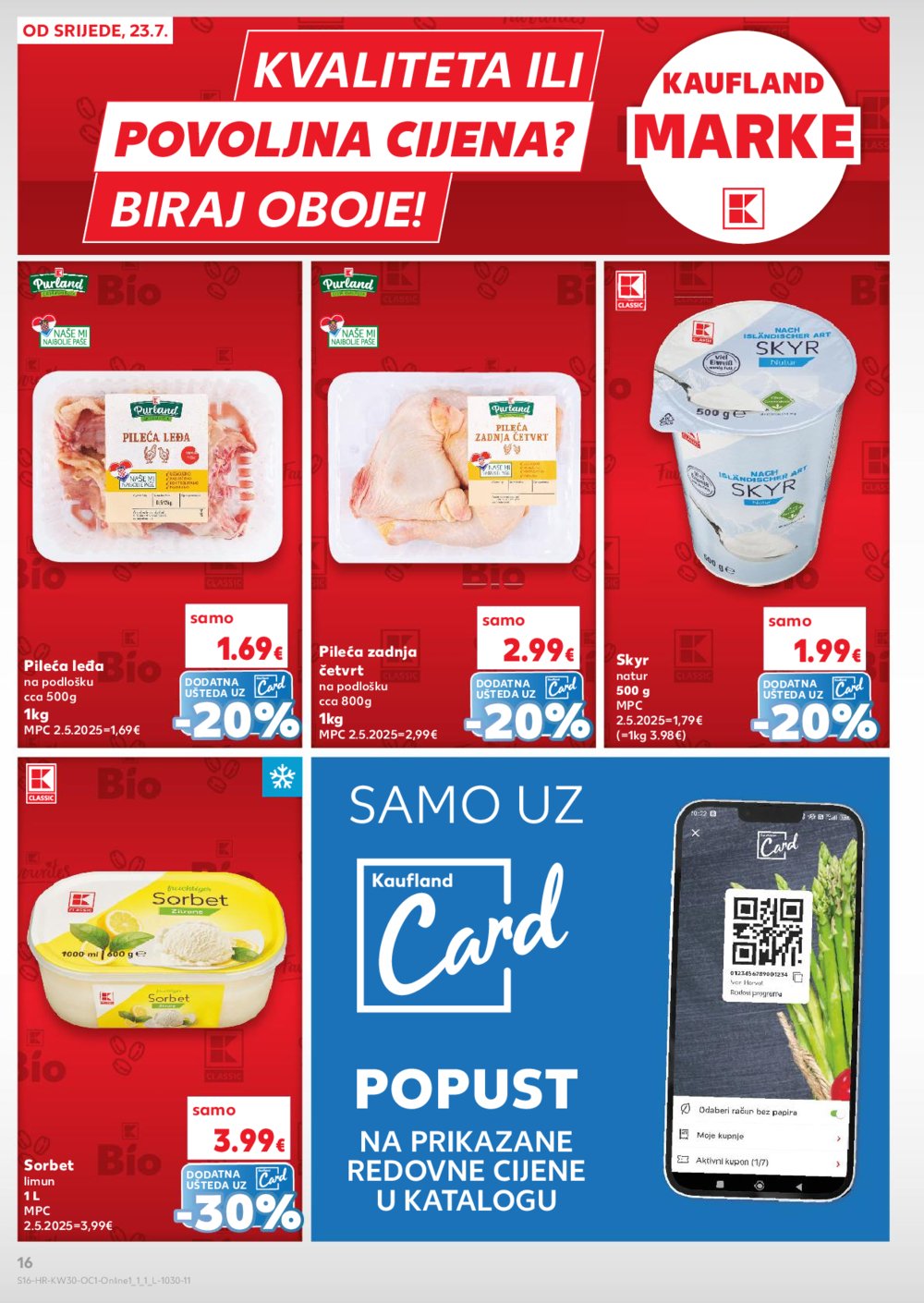 Kaufland katalog Kaufland Marke 23.07.-29.07.2025. Odabrane poslovnice