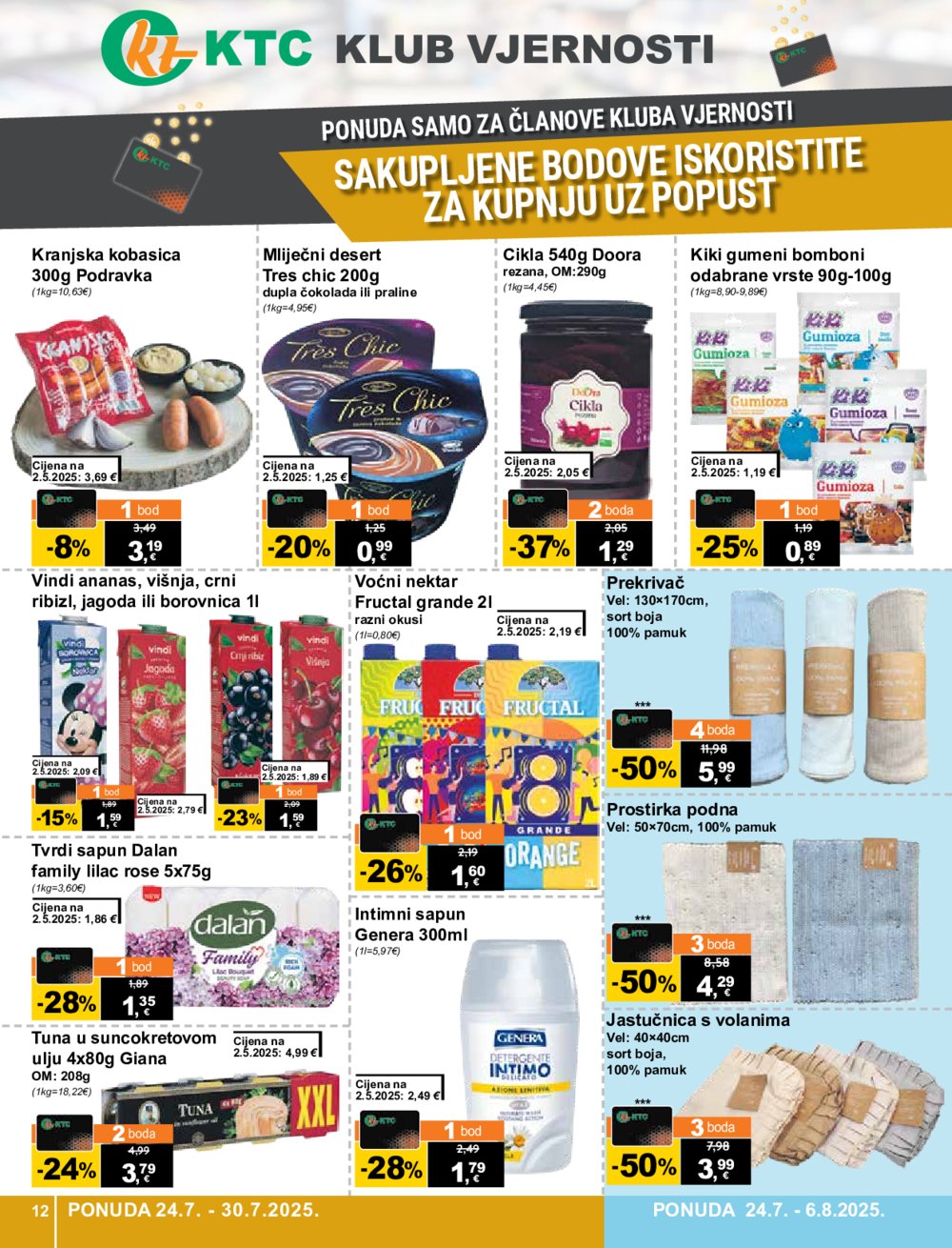 KTC katalog Široke potrošnje 24.07. - 30. 07. 2025.