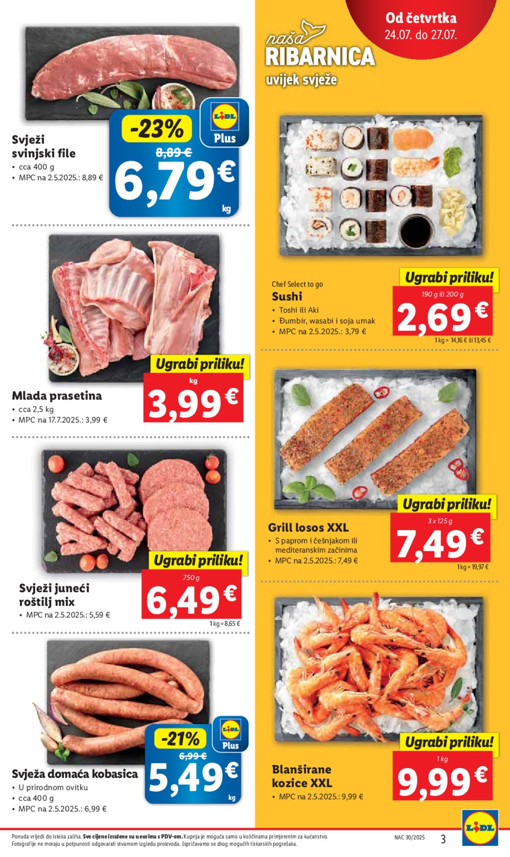 Lidl katalog Super ponuda od četvrtka 24.07. - 27.07.2025.