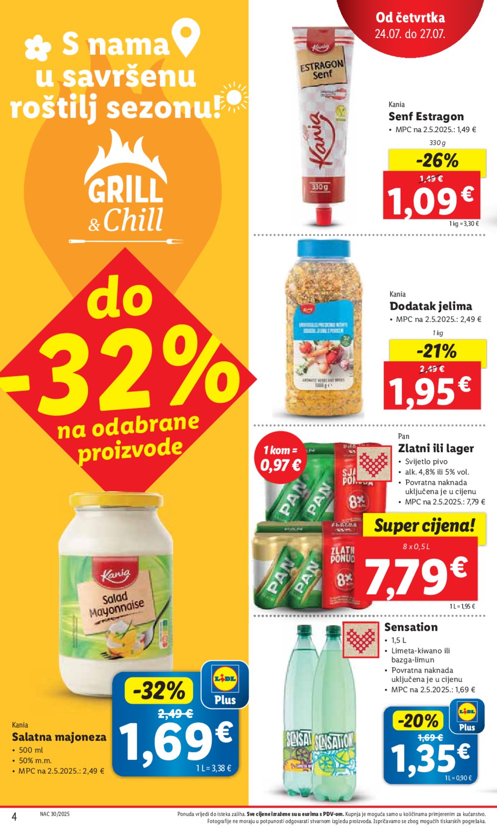 Lidl katalog Super ponuda od četvrtka 24.07. - 27.07.2025.