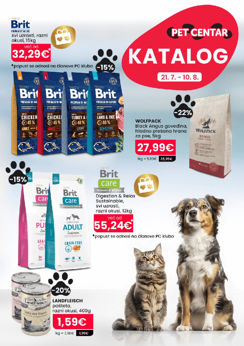 Pet centar katalog Akcija 21.07.-10.08.2025.