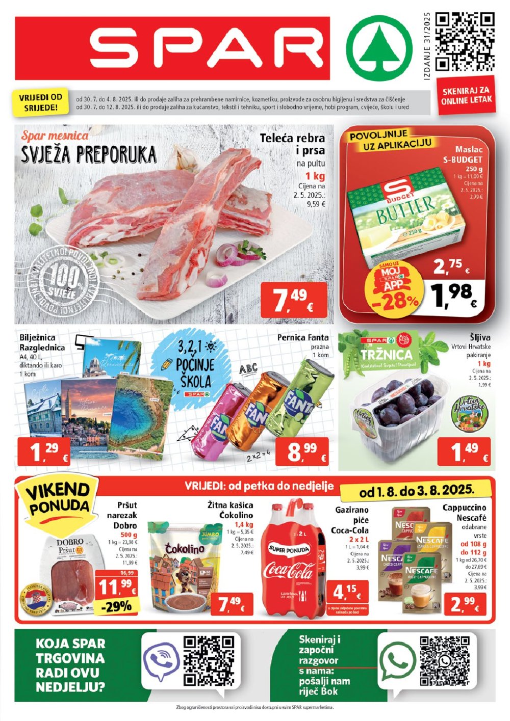 SPAR katalog Akcija 30.07. - 04.08.2025.
