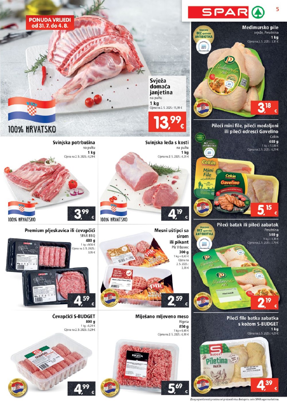 SPAR katalog Akcija 30.07. - 04.08.2025.