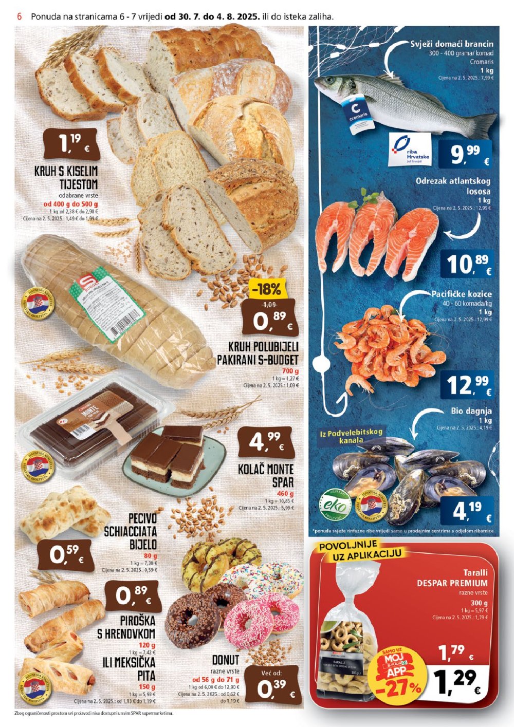 SPAR katalog Akcija 30.07. - 04.08.2025.