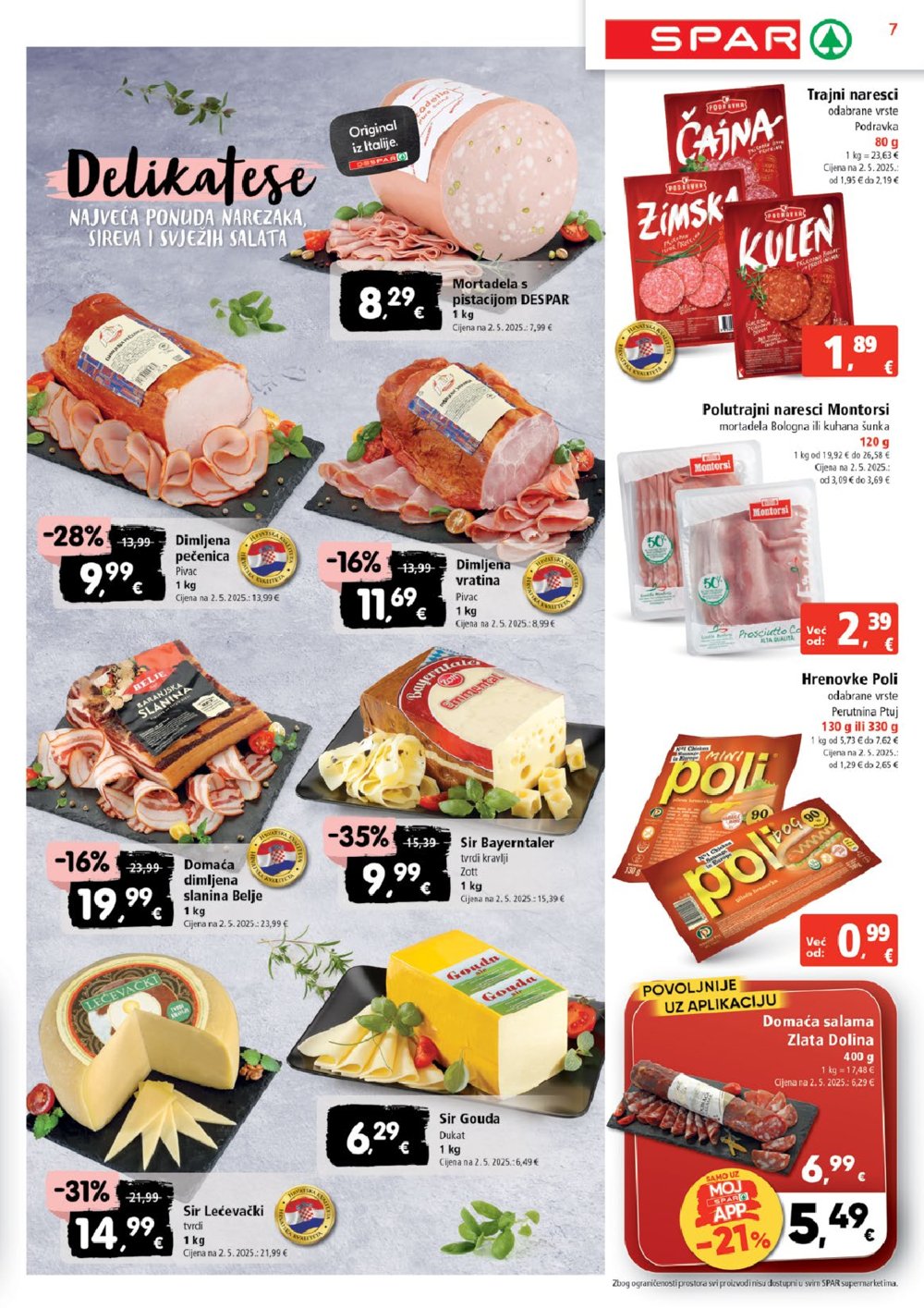 SPAR katalog Akcija 30.07. - 04.08.2025.