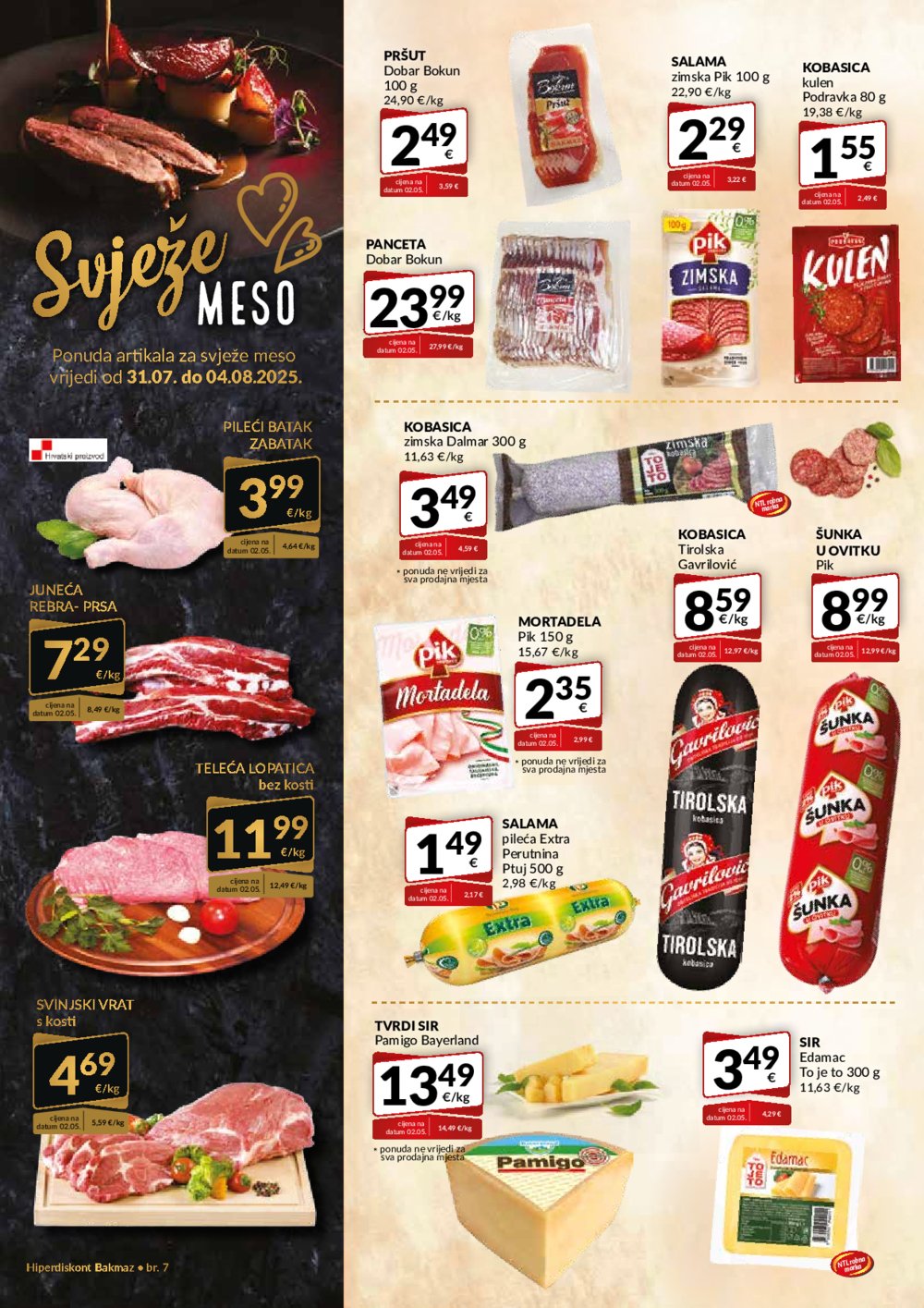Bakmaz katalog Akcija 31.07. - 06.08. 2025.