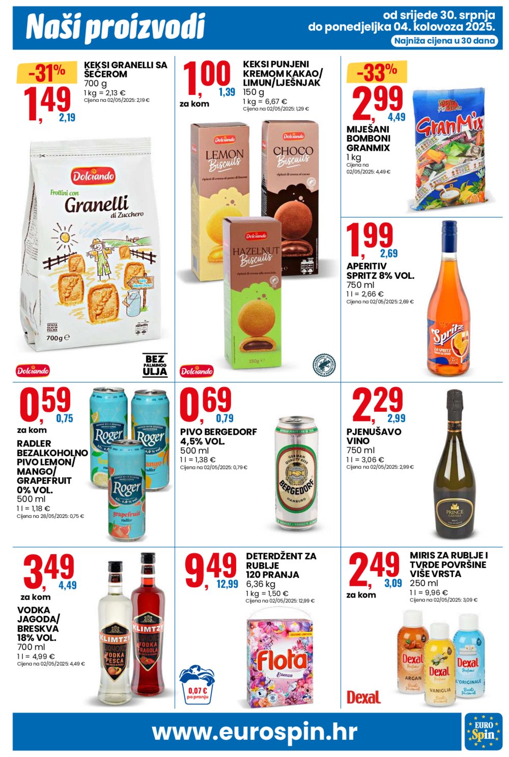 Eurospin katalog Akcija 30.07.-04.08.2025.