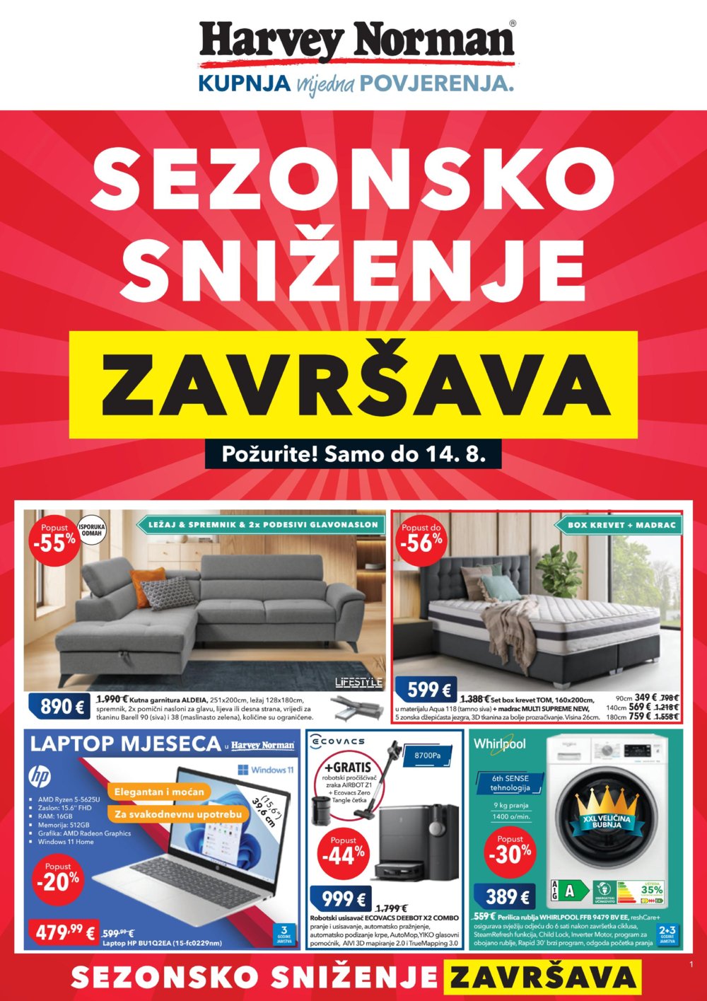Harvey Norman katalog Akcija 31.07.-14.08.2025.