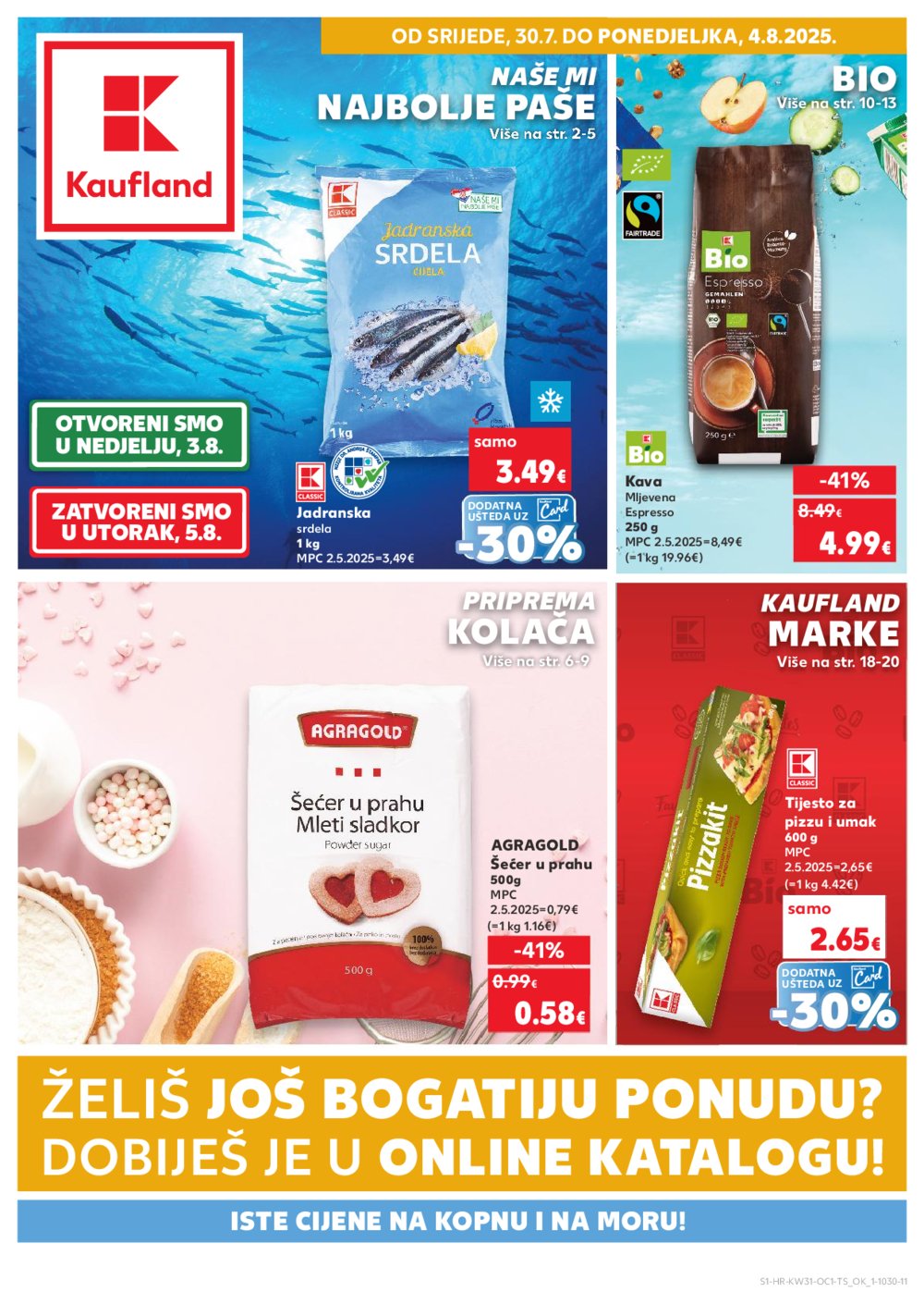 Kaufland katalog Kaufland marke 30.07.-04.08.2025. Odabrane poslovnice 