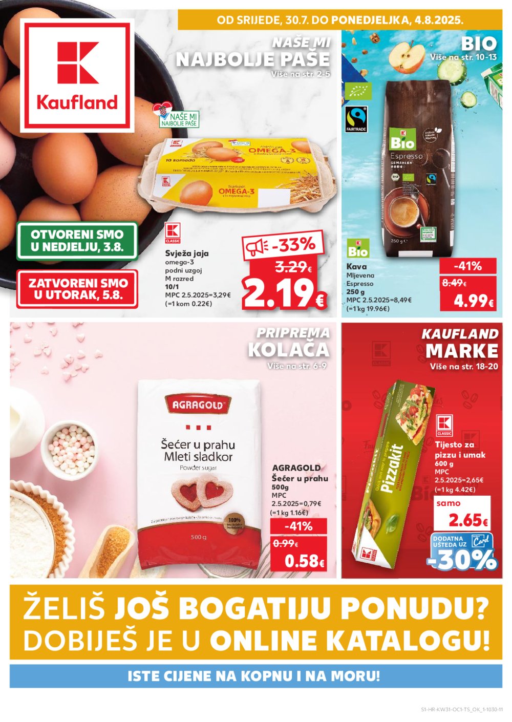 Kaufland katalog Kaufland marke 30.07.-04.08.2025. Odabrane poslovnice