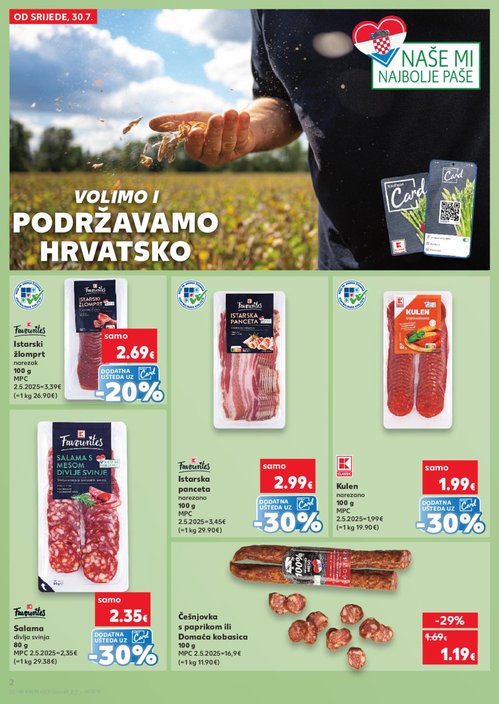 Kaufland katalog Kaufland marke 30.07.-04.08.2025. Odabrane poslovnice