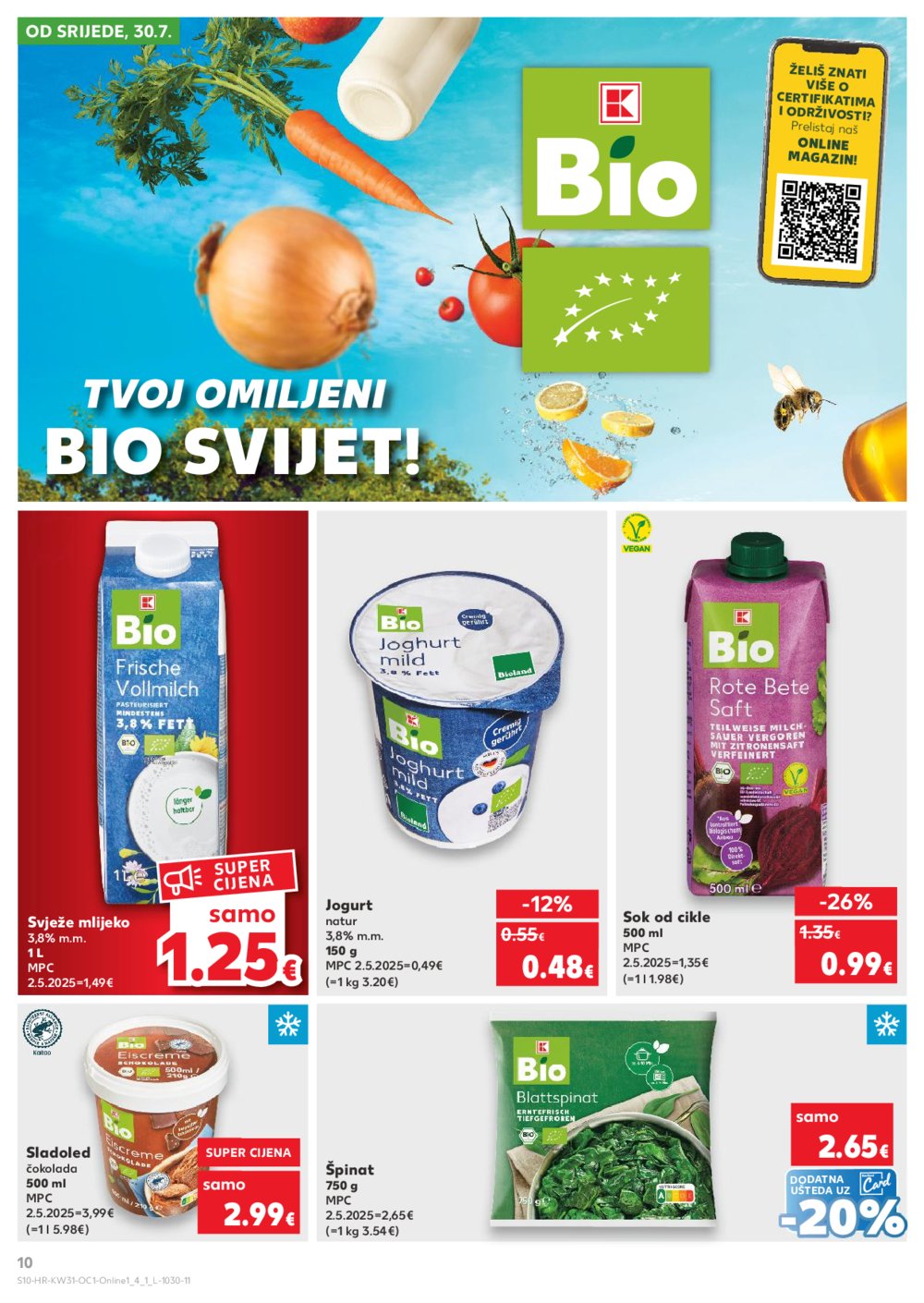 Kaufland katalog Kaufland marke 30.07.-04.08.2025. Odabrane poslovnice