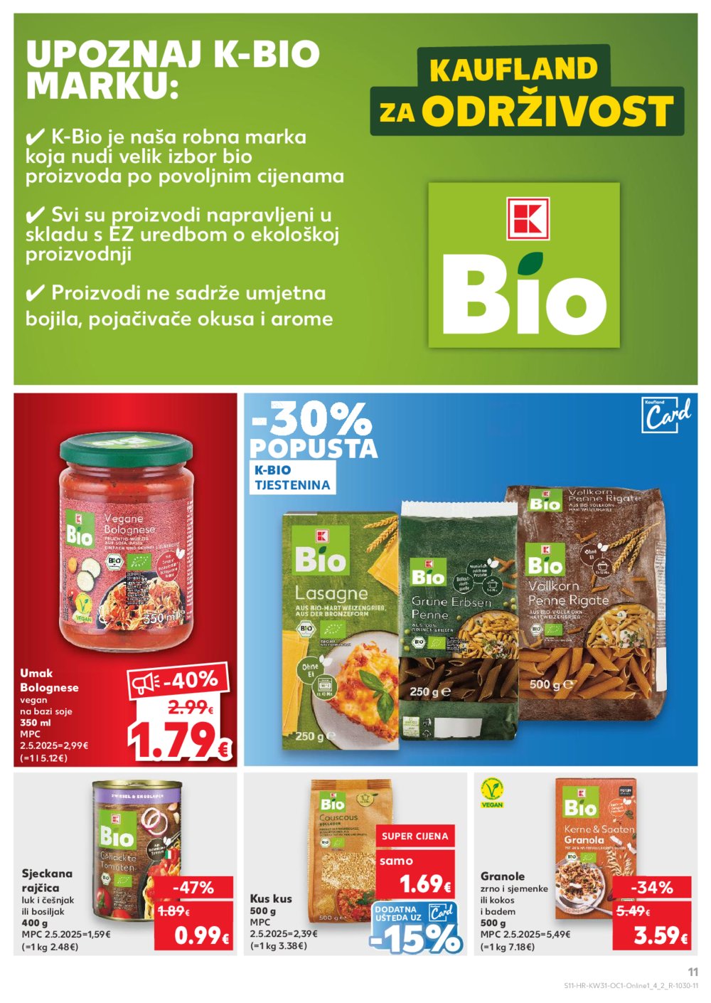 Kaufland katalog Kaufland marke 30.07.-04.08.2025. Odabrane poslovnice