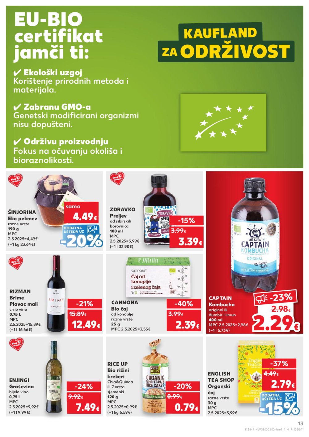 Kaufland katalog Kaufland marke 30.07.-04.08.2025. Odabrane poslovnice