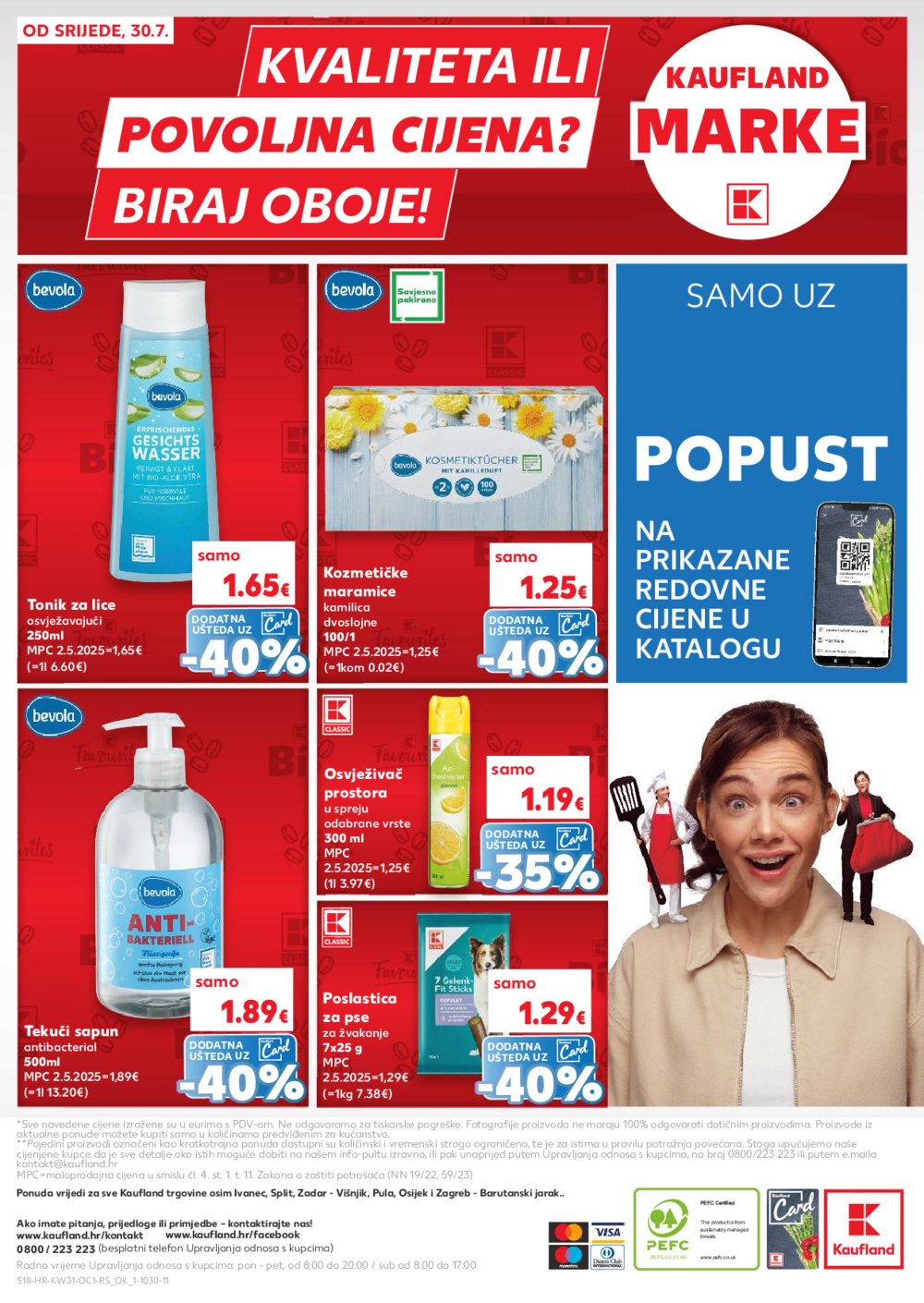 Kaufland katalog Kaufland marke 30.07.-04.08.2025. Odabrane poslovnice