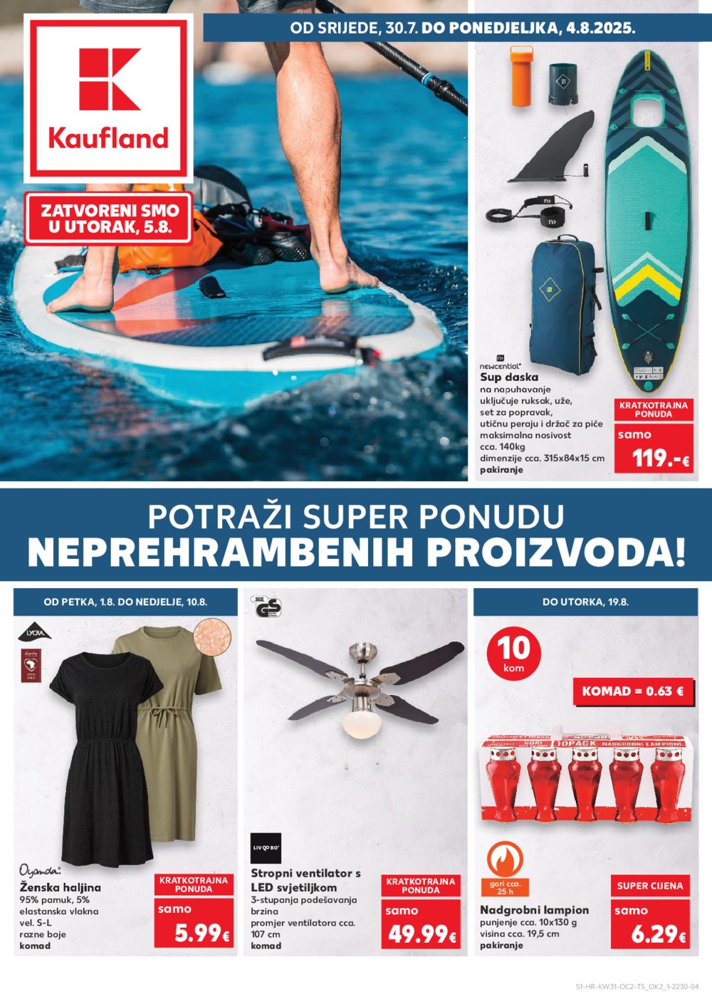 Kaufland katalog Neprehrambenih proizvoda 30.07.-04.08.2025. St, VG, PO, Ro, Vo, Vu, DS, Ma, Iv