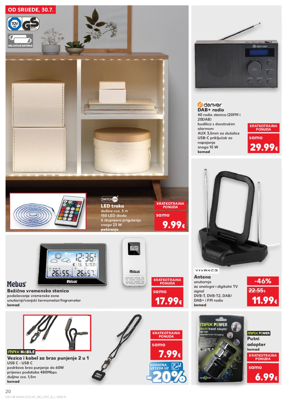 Kaufland katalog Neprehrambenih proizvoda 30.07.-04.08.2025. Odabrane poslovnice
