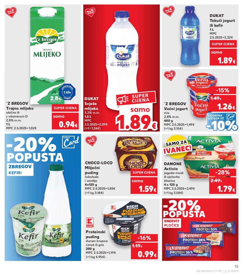Kaufland katalog Prehrana 30.07.-04.08.2025. Ivanec
