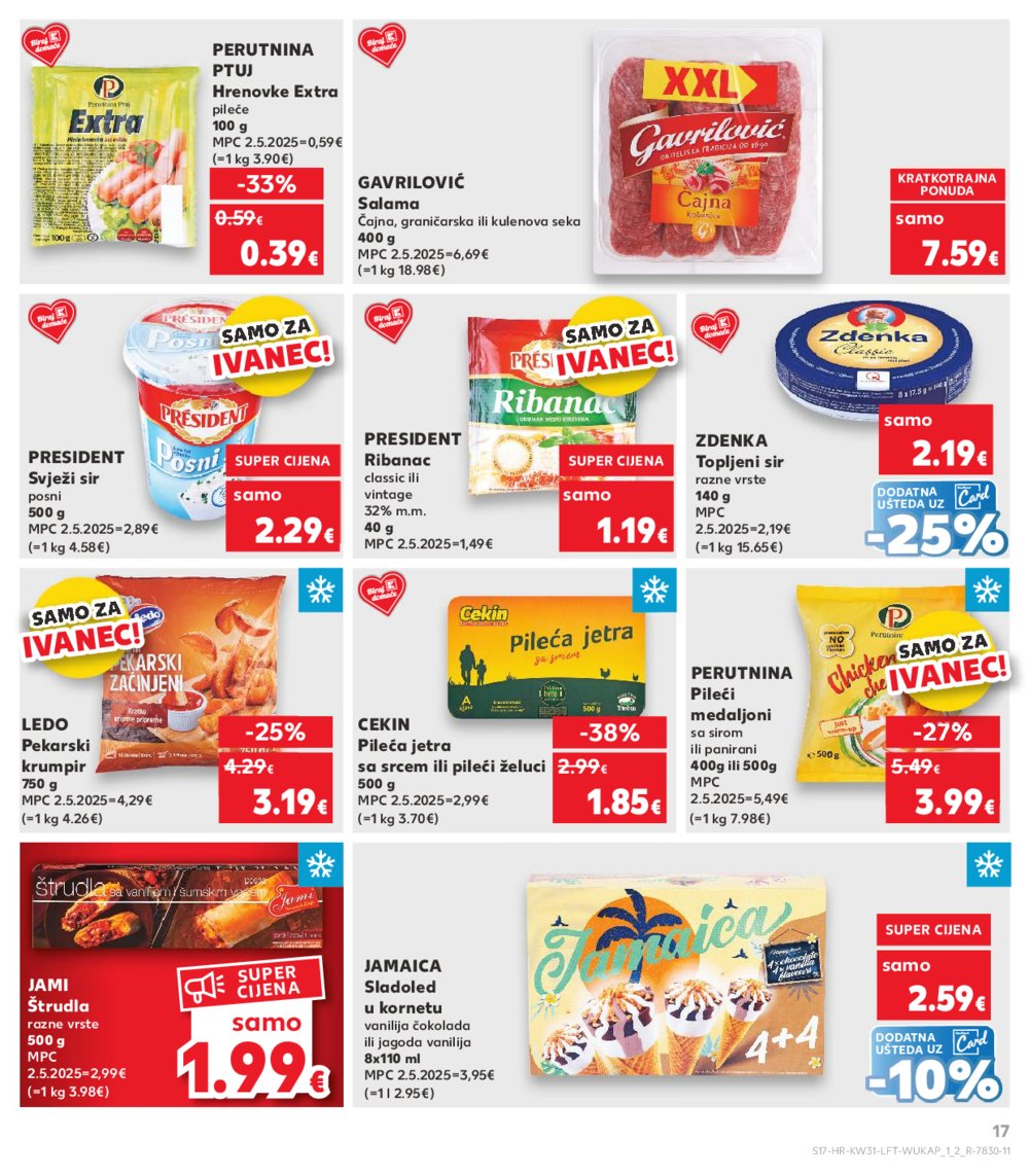 Kaufland katalog Prehrana 30.07.-04.08.2025. Ivanec