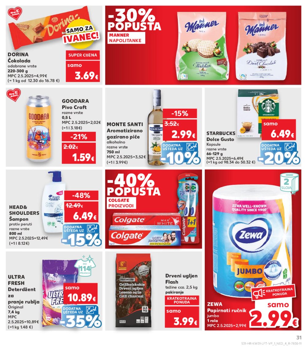 Kaufland katalog Prehrana 30.07.-04.08.2025. Ivanec