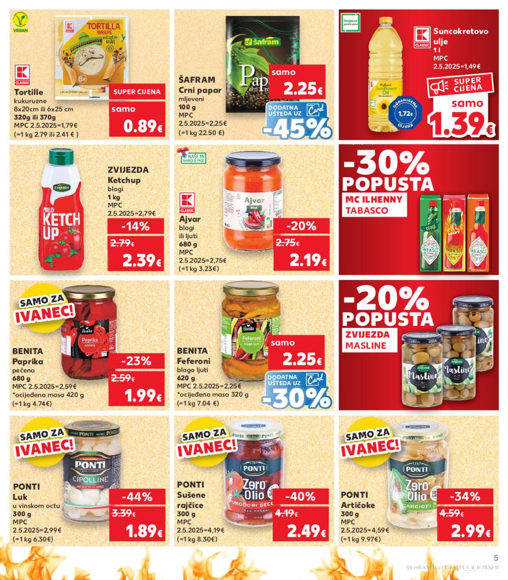 Kaufland katalog Prehrana 30.07.-04.08.2025. Ivanec