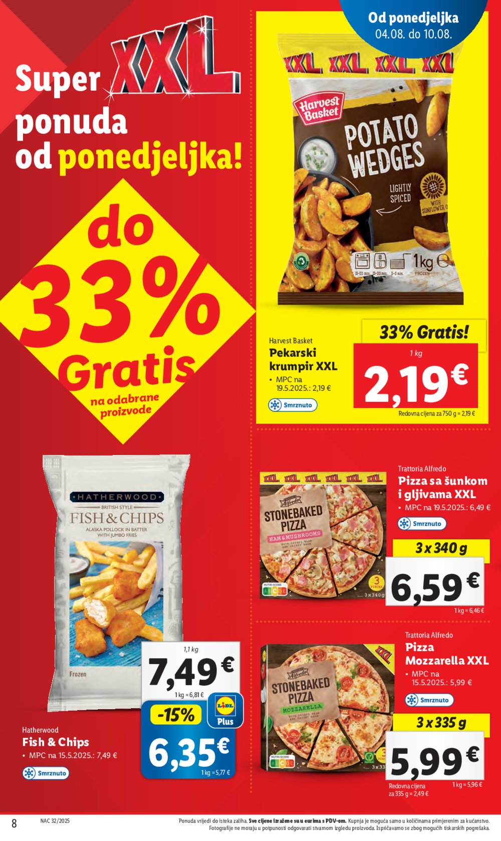 Lidl katalog Super ponuda od ponedjeljka 04.08. - 10.08.2025.