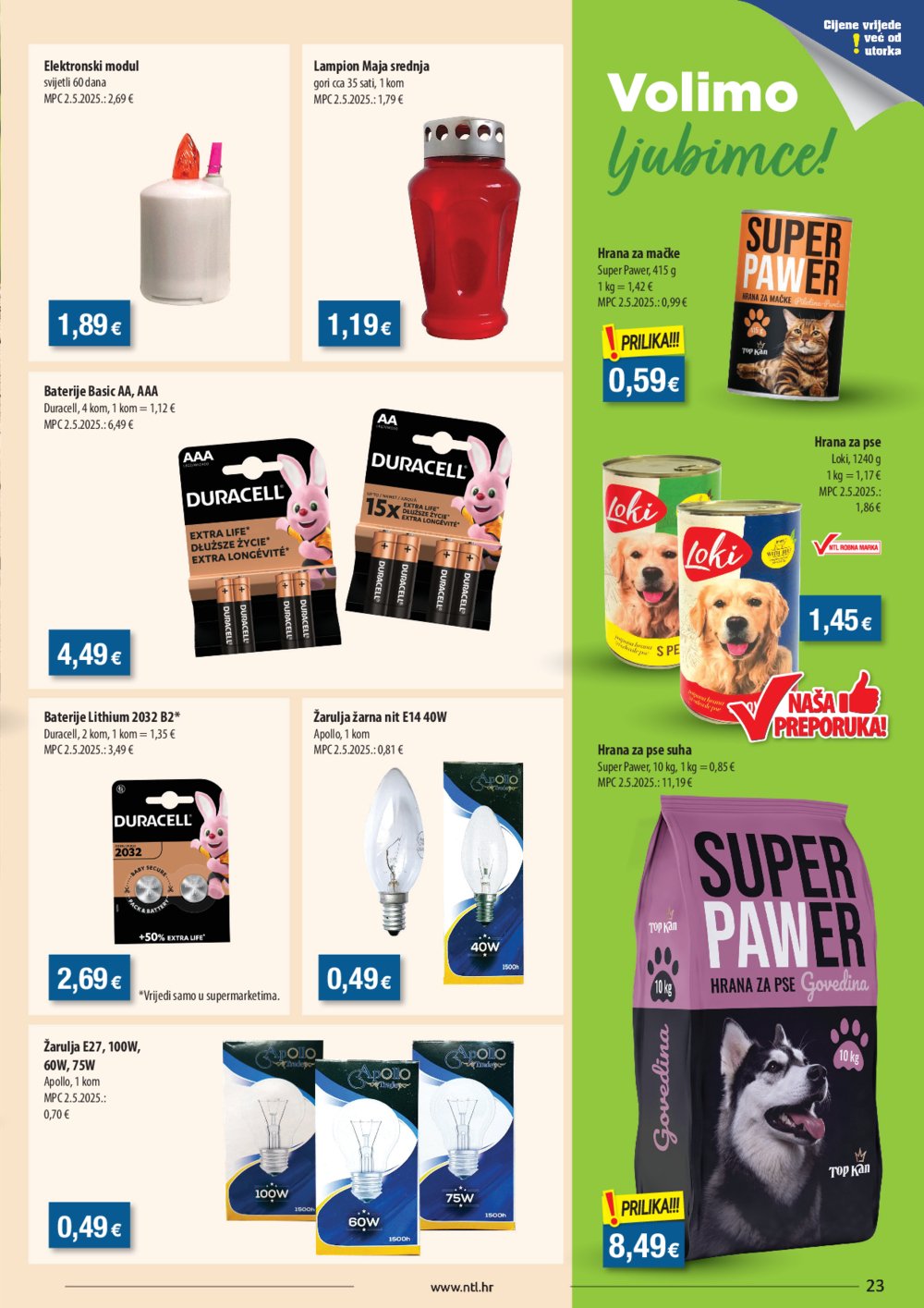 NTL katalog Akcija 30.07.-05.08.2025. Sjever