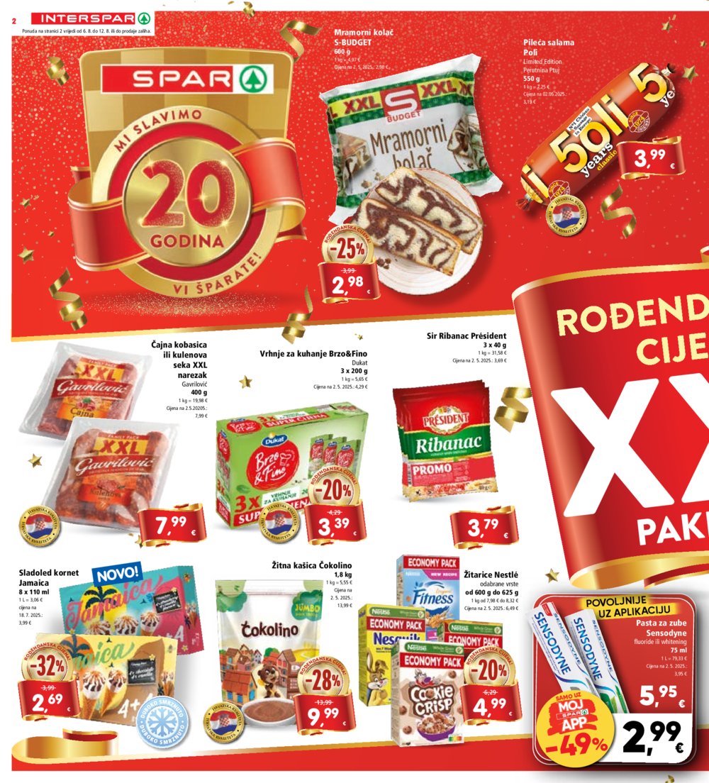 INTERSPAR katalog akcija 06.08.-12.08.2025.