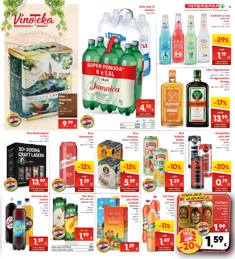 INTERSPAR katalog akcija 06.08.-12.08.2025.