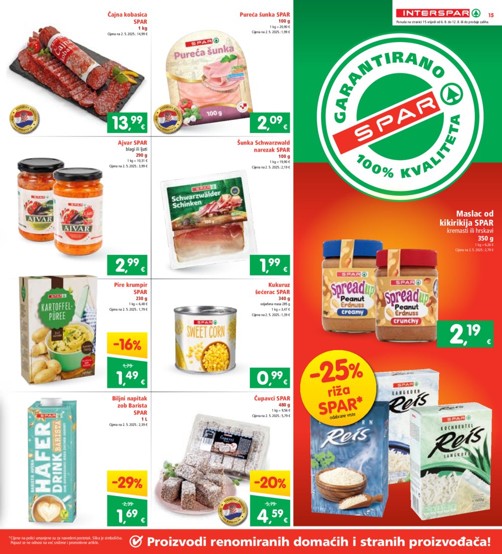 INTERSPAR katalog akcija 06.08.-12.08.2025.