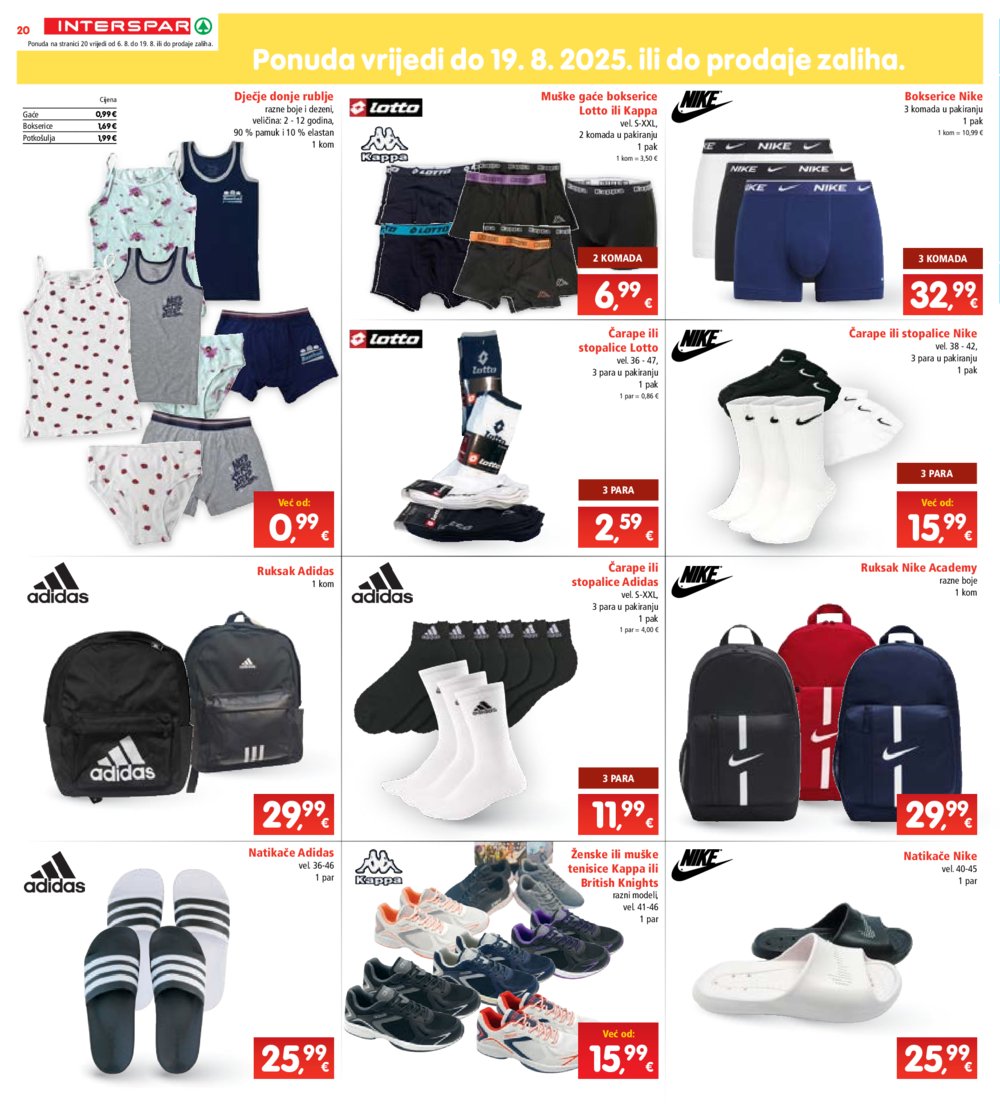 INTERSPAR katalog akcija 06.08.-12.08.2025.