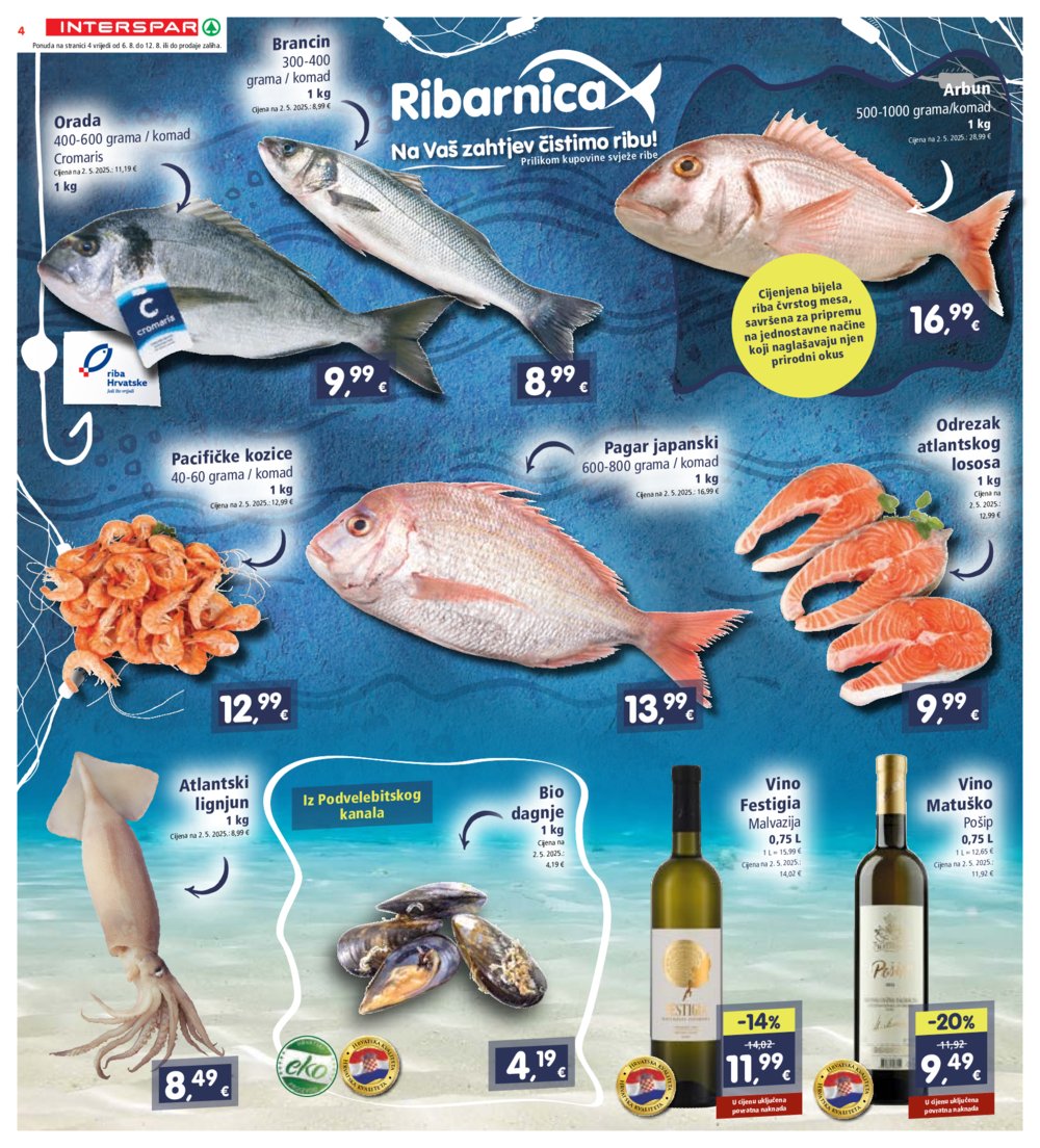 INTERSPAR katalog akcija 06.08.-12.08.2025.