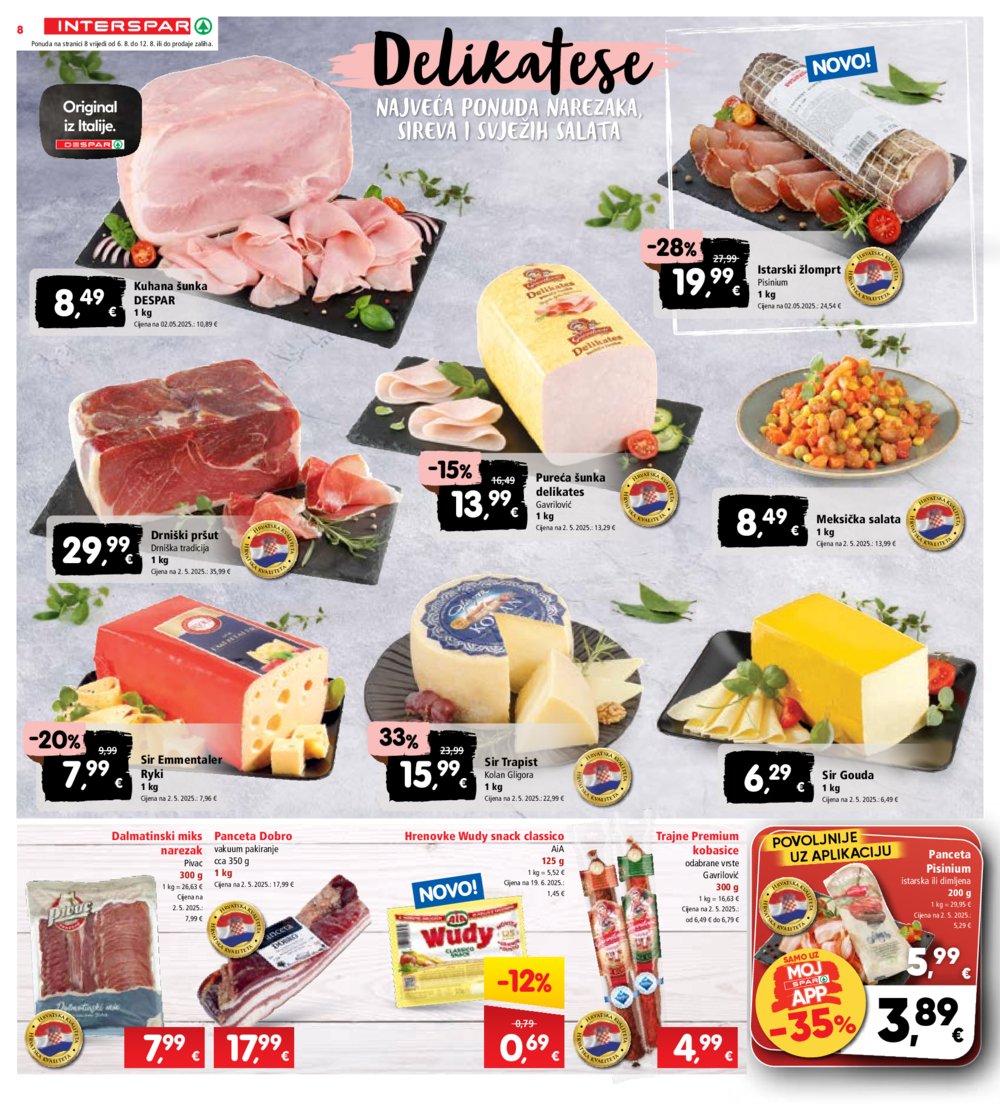 INTERSPAR katalog akcija 06.08.-12.08.2025.