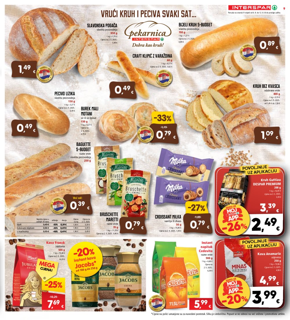 INTERSPAR katalog akcija 06.08.-12.08.2025.
