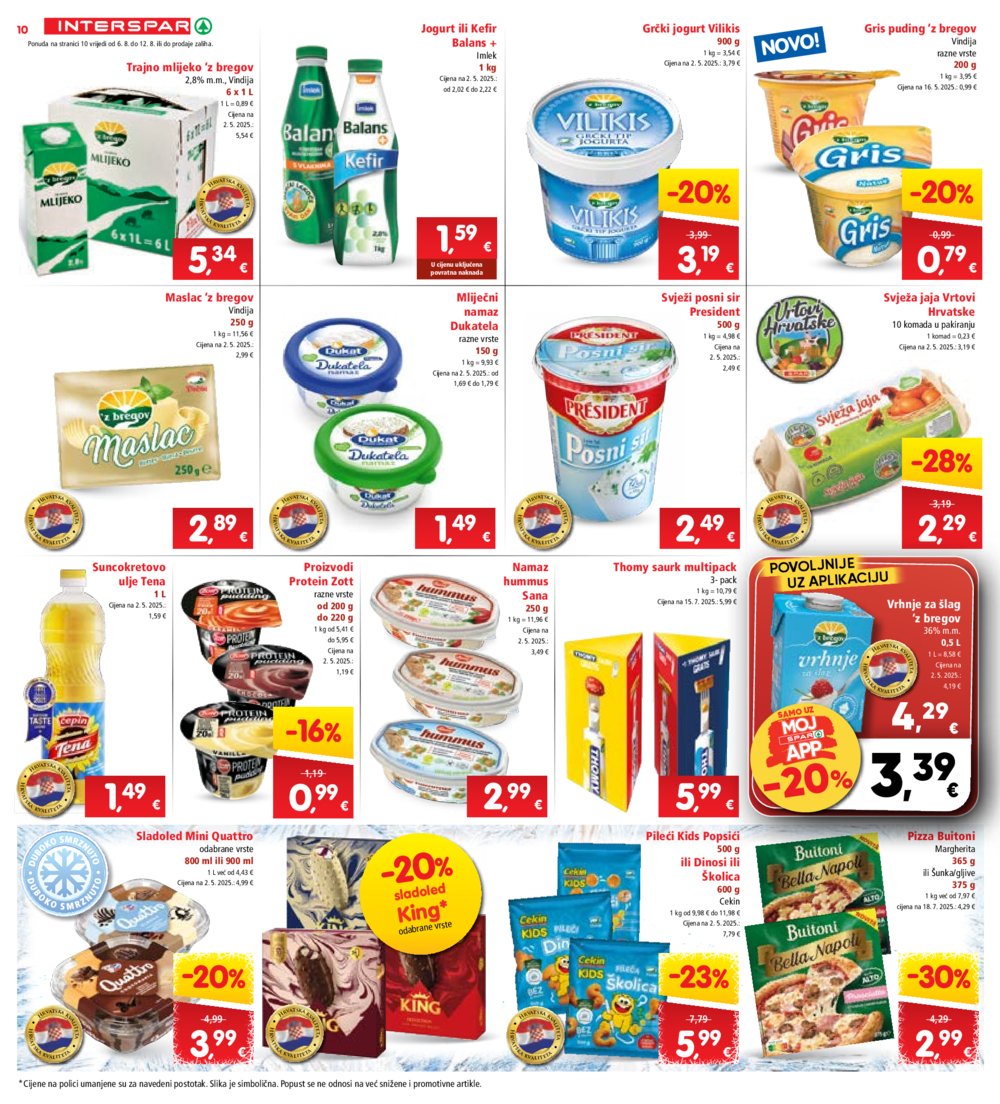 INTERSPAR katalog akcija 06.08.-12.08.2025.