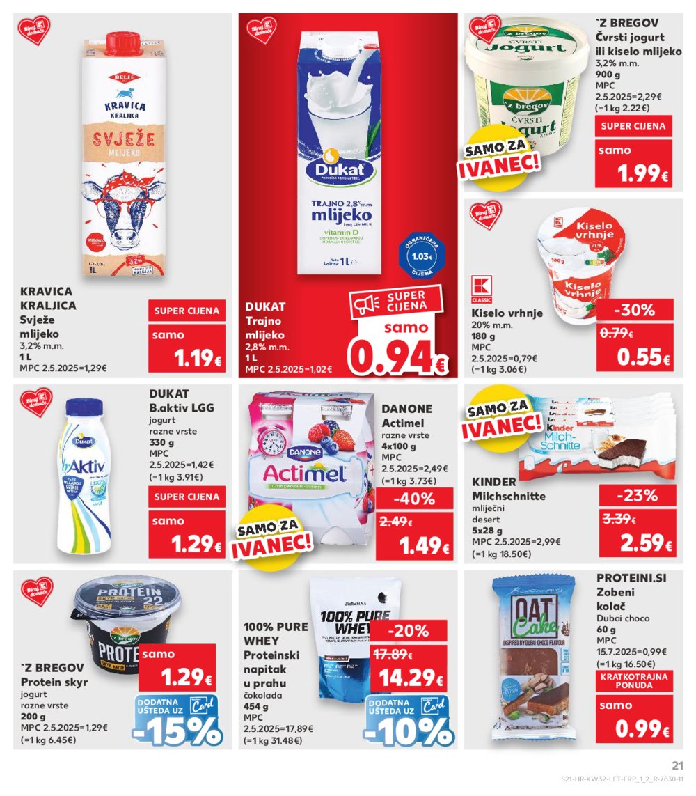 Kaufland katalog Akcija 06.08.-12.08.2025. Ivanec