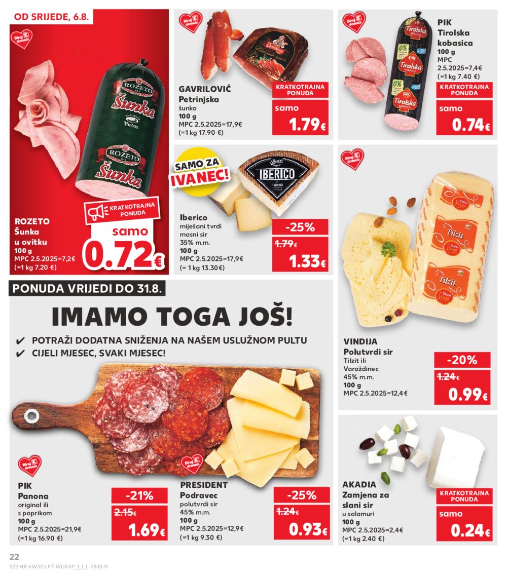 Kaufland katalog Akcija 06.08.-12.08.2025. Ivanec