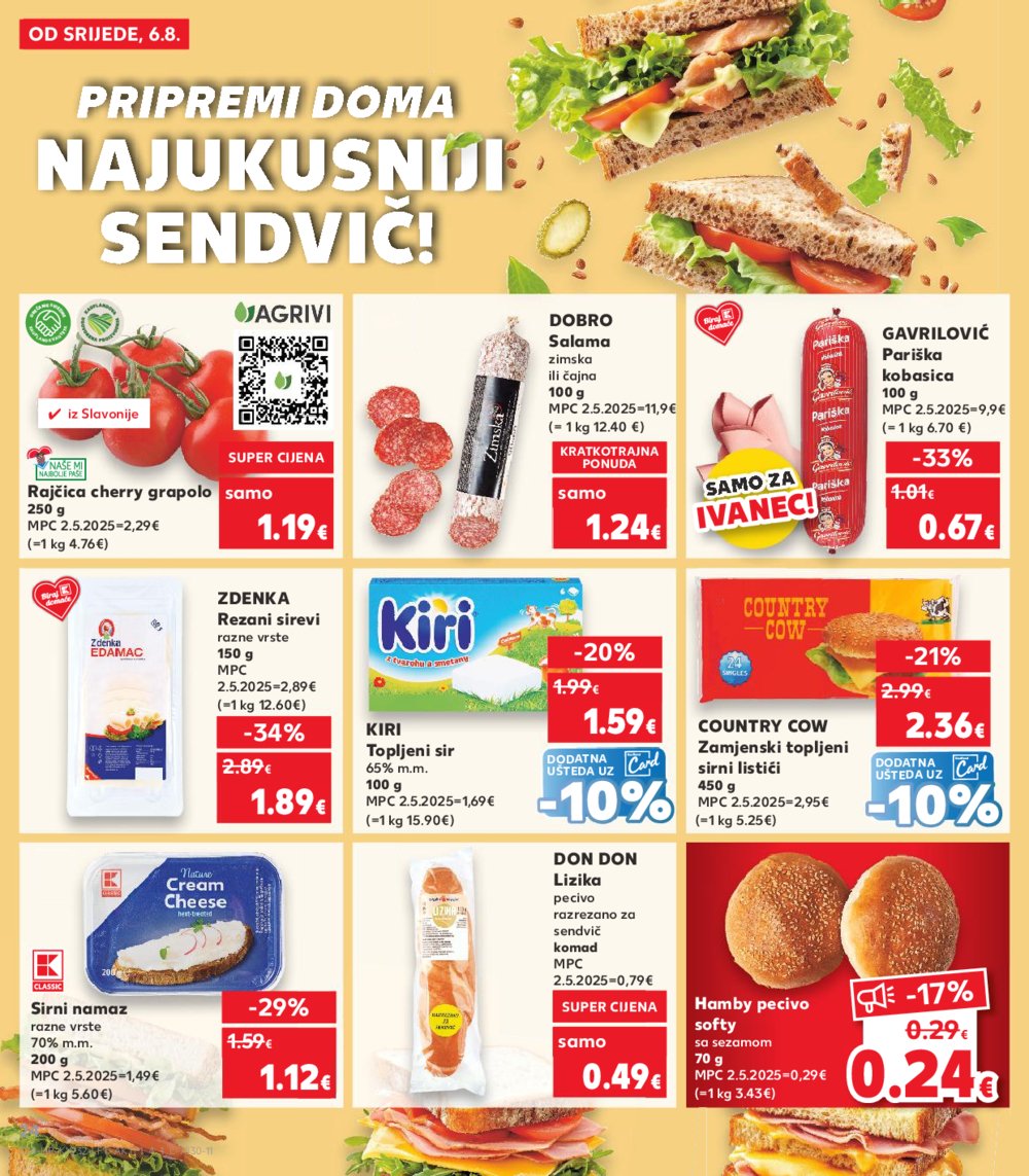 Kaufland katalog Akcija 06.08.-12.08.2025. Ivanec