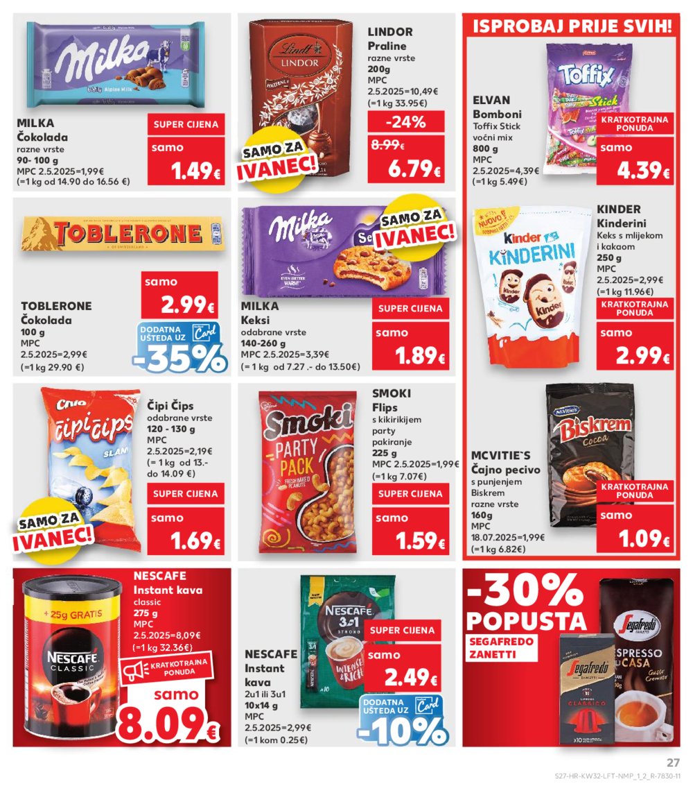 Kaufland katalog Akcija 06.08.-12.08.2025. Ivanec