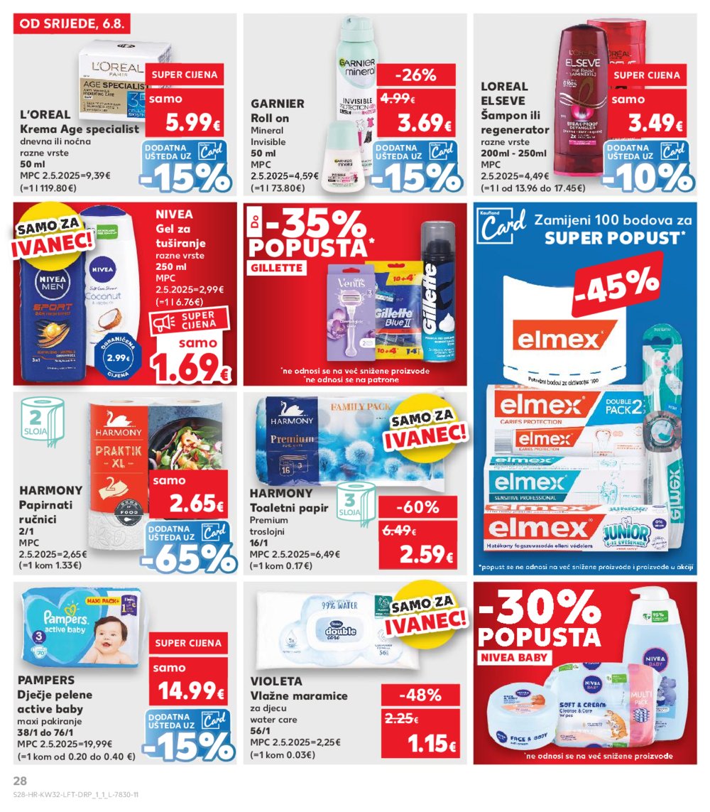 Kaufland katalog Akcija 06.08.-12.08.2025. Ivanec