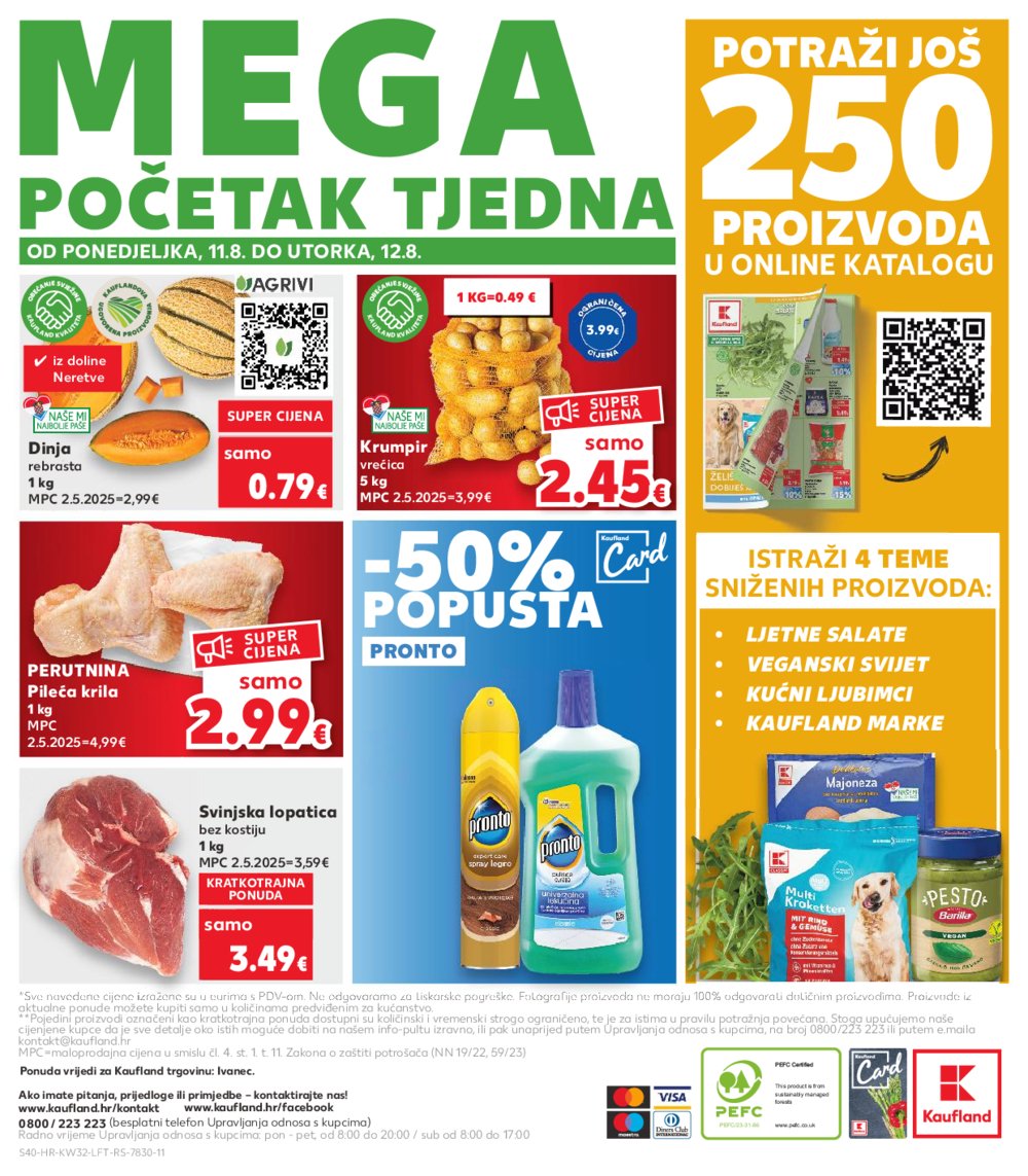 Kaufland katalog Akcija 06.08.-12.08.2025. Ivanec