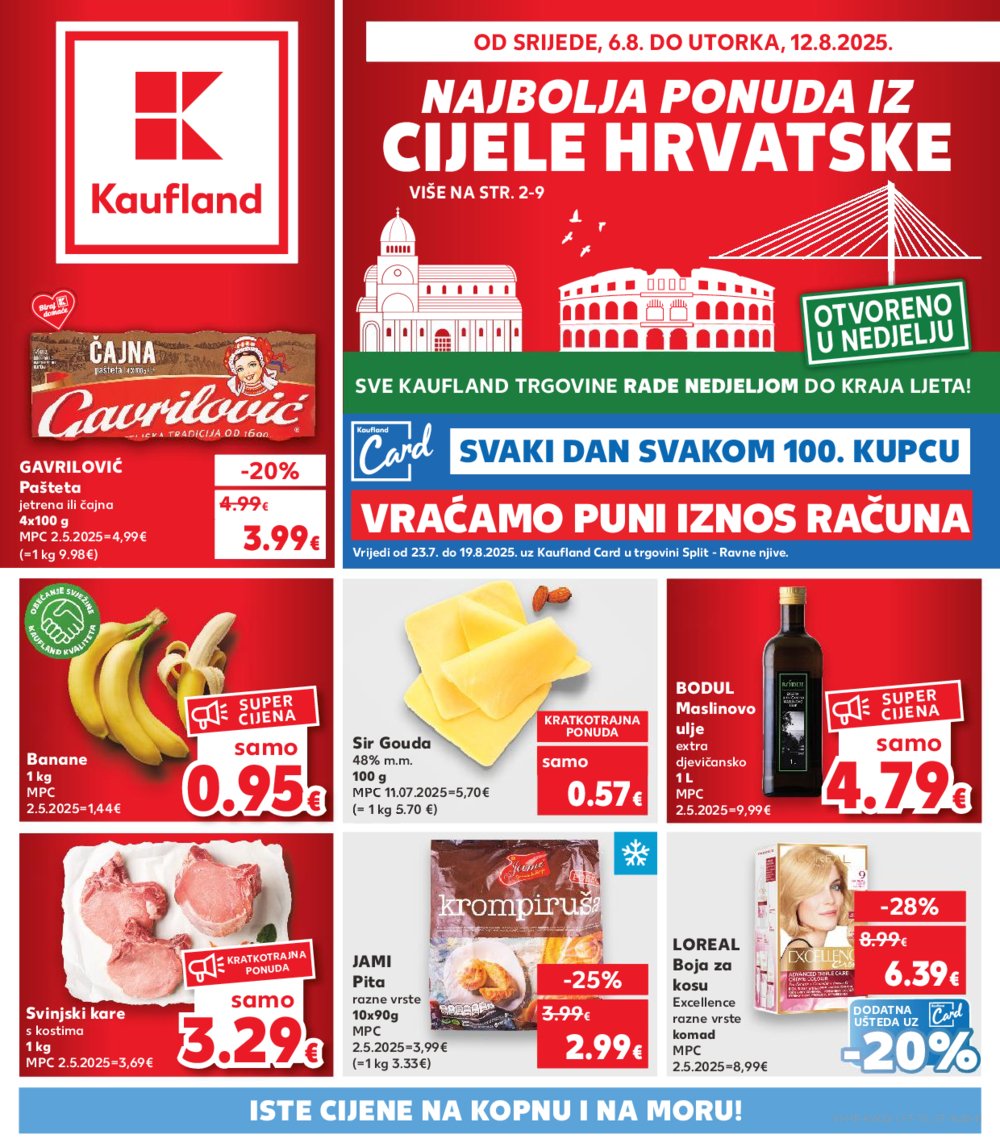 Kaufland katalog Akcija 06.08.-12.08.2025. Split