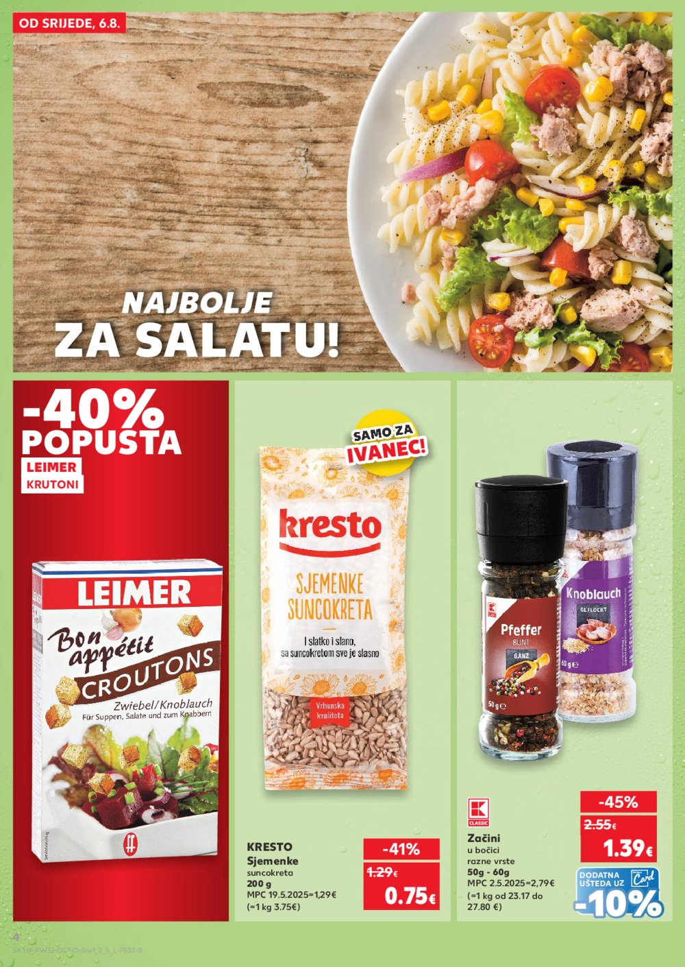 Kaufland katalog Kaufland marke 06.08.-12.08.2025. Ivanec